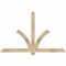 Ekena Millwork Redmond Rough Sawn Timber Gable Bracket, Douglas Fir, 72"W x 45"H x 2"D x 4"F, 15/12 Pitch GBW072X45X0204RED00RDF - alternate 1